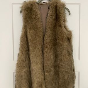 Faux fur vest